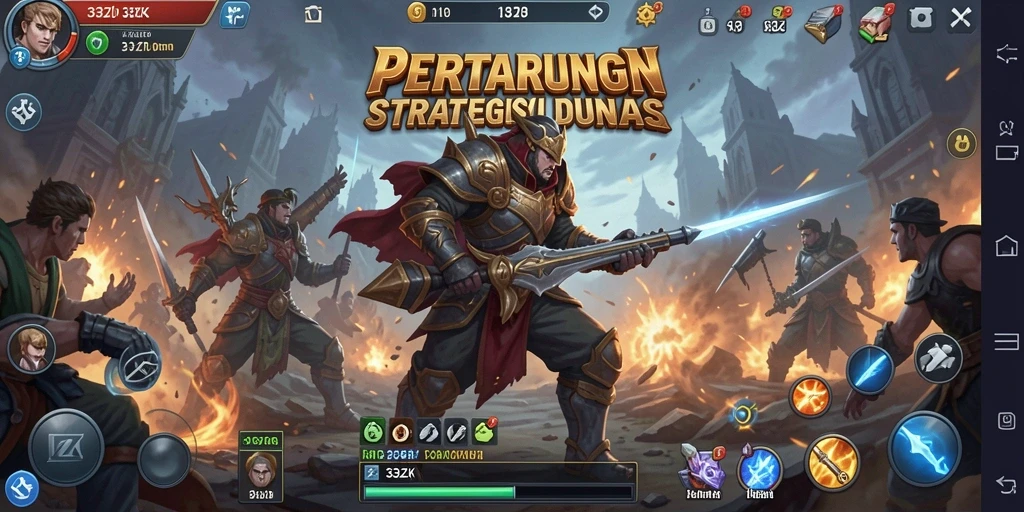 Tampilan gameplay menarik dari 33ZK dengan strategi yang mendebarkan.