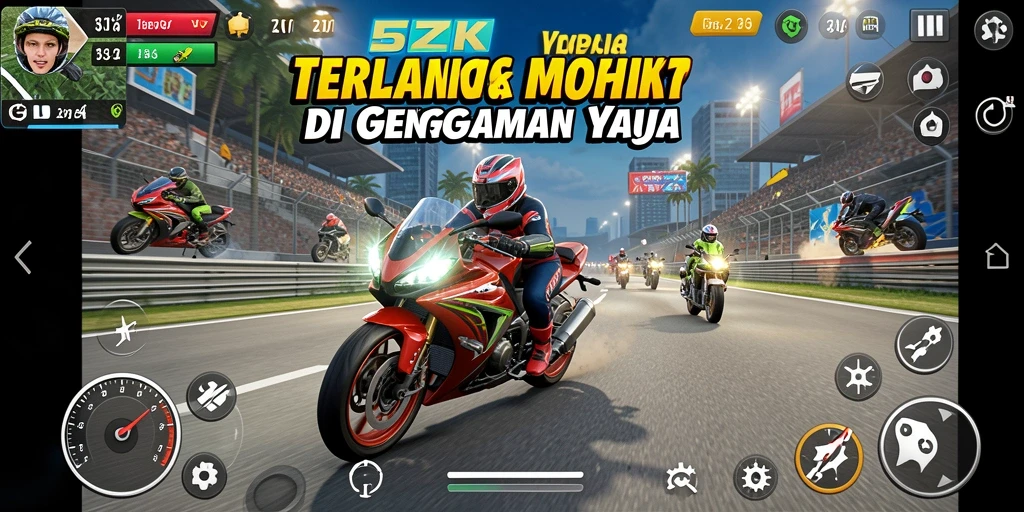 Gameplay menarik dari 5ZK yang menawarkan adrenalin balapan motor.