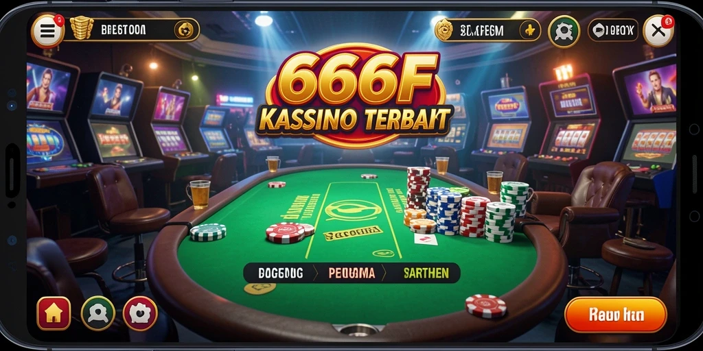 Screenshot utama 666F menampilkan gameplay Kasino yang seru dan mendebarkan.