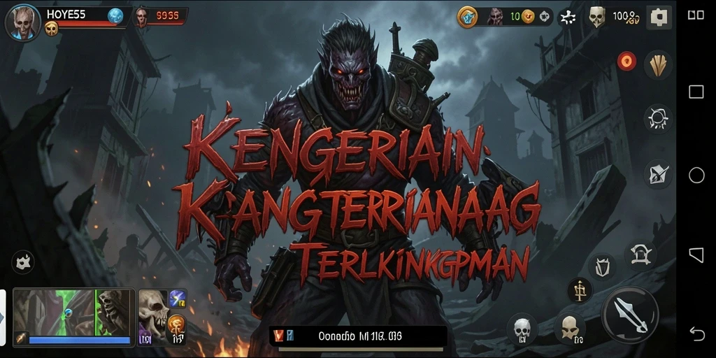 Tampilan gameplay HOYE55 yang menegangkan dan menyeramkan.