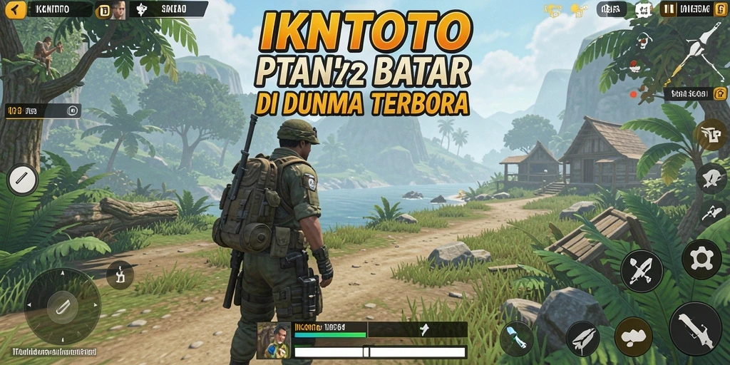 Tangkapan layar utama IKNTOTO menampilkan aksi seru di dunia terbuka.
