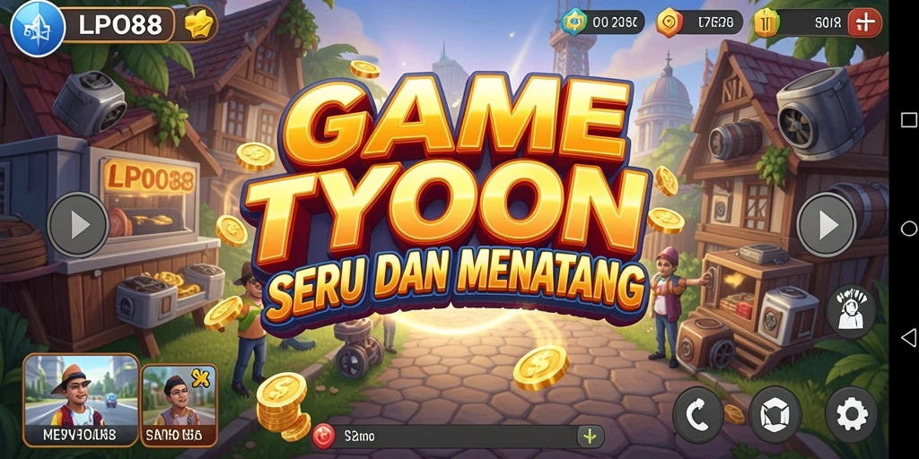 Screenshot gameplay LPO88 yang menampilkan keseruan bisnis Tycoon.