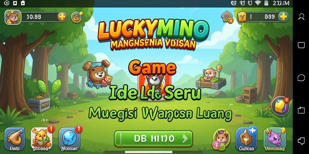 Tampilan gameplay <strong>LUCKYMINO</strong> yang menarik dan penuh warna.