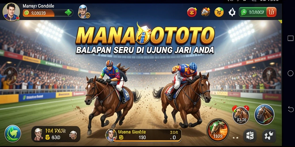 Tampilan gameplay balapan seru di MANADOTOTO.