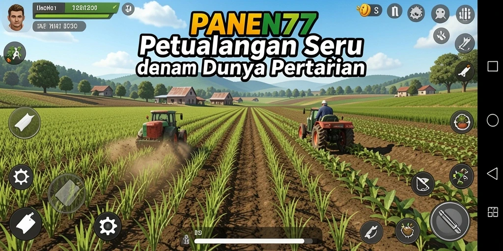 Gameplay seru PANEN77 yang penuh petualangan bertani.