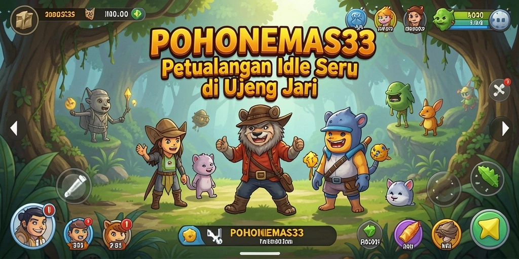 Screenshot gameplay <strong>POHONEMAS33</strong> yang menampilkan momen santai dan menyenangkan.