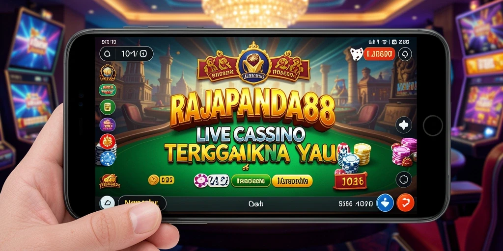 Tampilan gameplay Live Casino yang menarik dan interaktif di RAJAPANDA88.