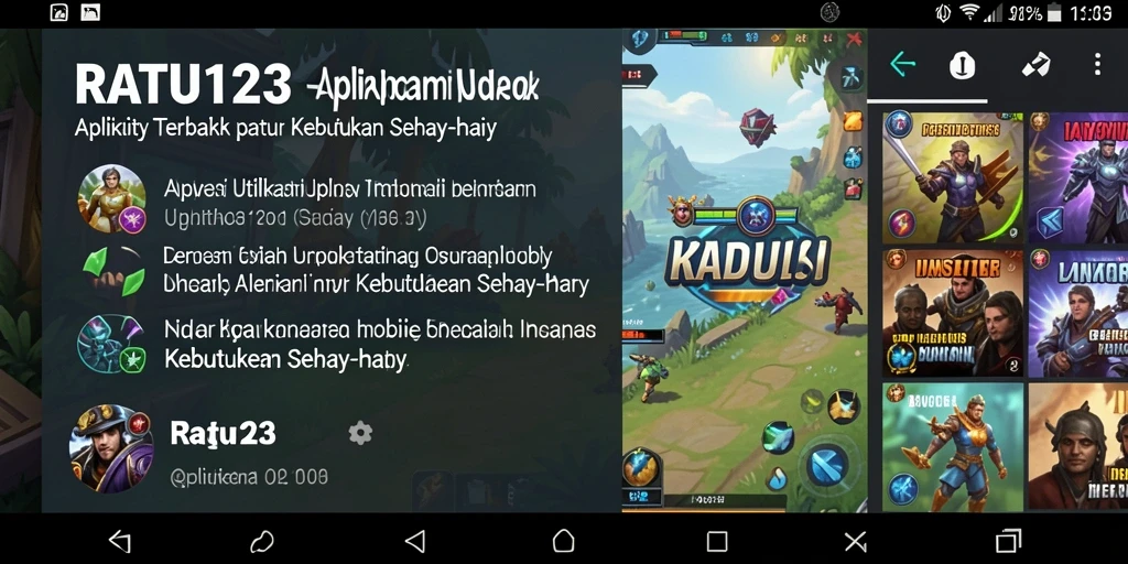 Tampilan interface RATU123 yang user-friendly dan fungsional.
