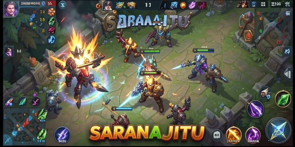 Tampilan luar biasa dari gameplay SARANAJITU yang penuh aksi.