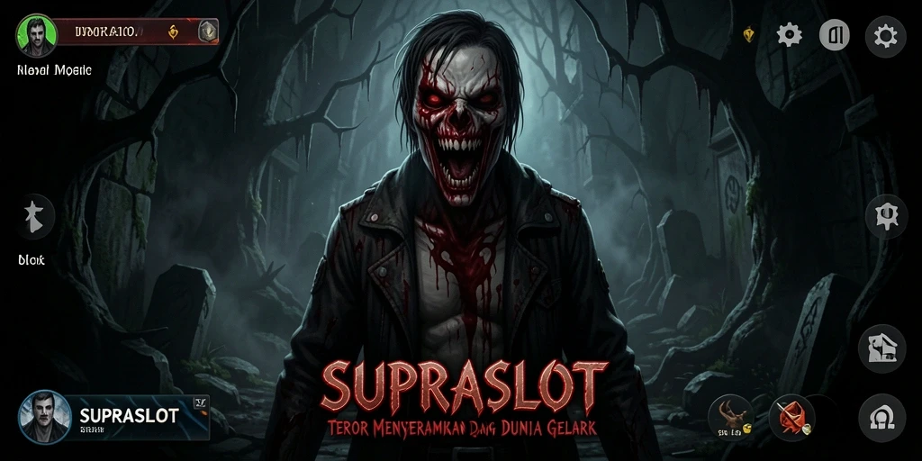 Tampilan menyeramkan dalam gameplay SUPRASLOT yang menegangkan.